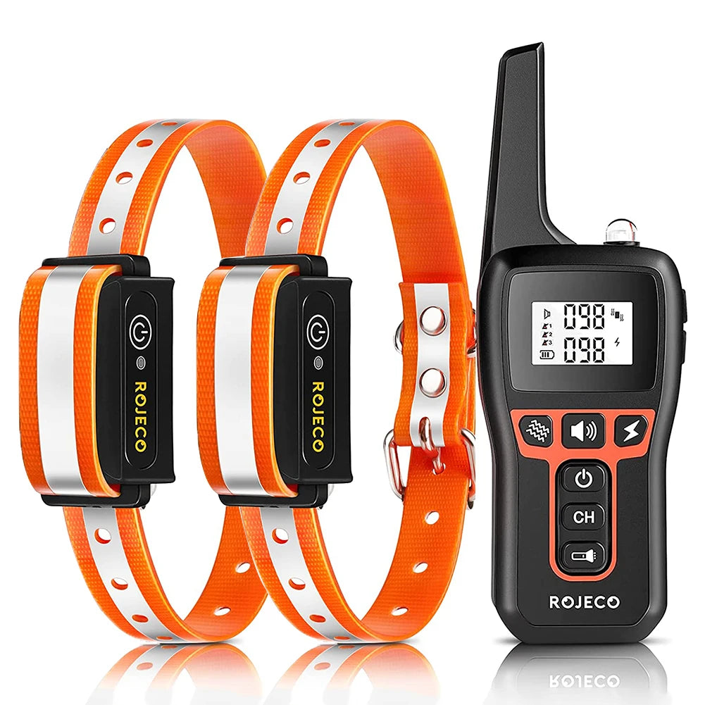 1000M Rechargeable Electric Dog Training Collar with Remote Control for Enhanced Bark Management and Behavioral Correction