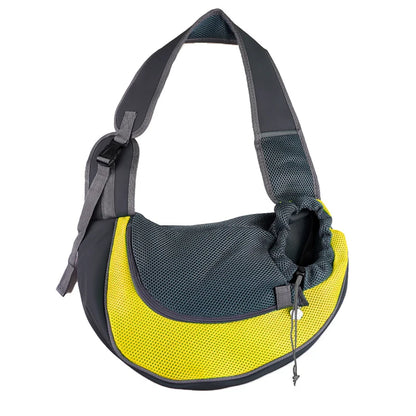 Premium Pet Carrier Backpack for Cats and Dogs - Mesh Sling Travel Tote with Adjustable Crossbody Shoulder Strap