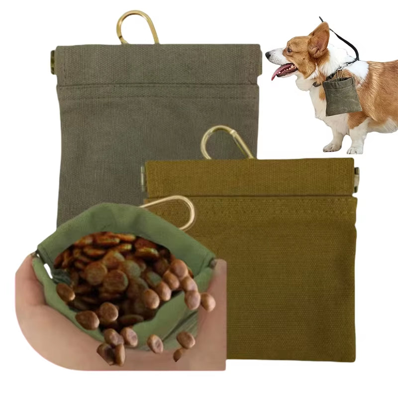 Portable Dog Training Treat Dispenser and Food Storage Container for Outdoor Use - Durable Pet Accessory