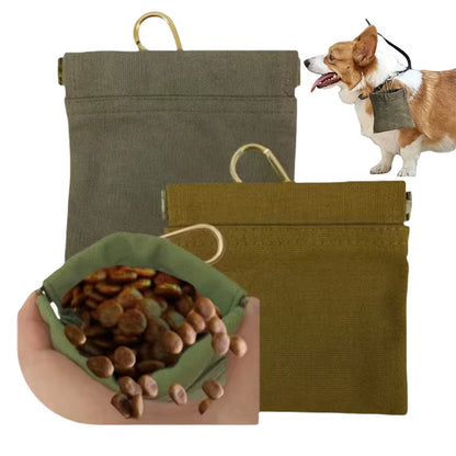 Portable Dog Training Treat Dispenser and Food Storage Container for Outdoor Use - Durable Pet Accessory