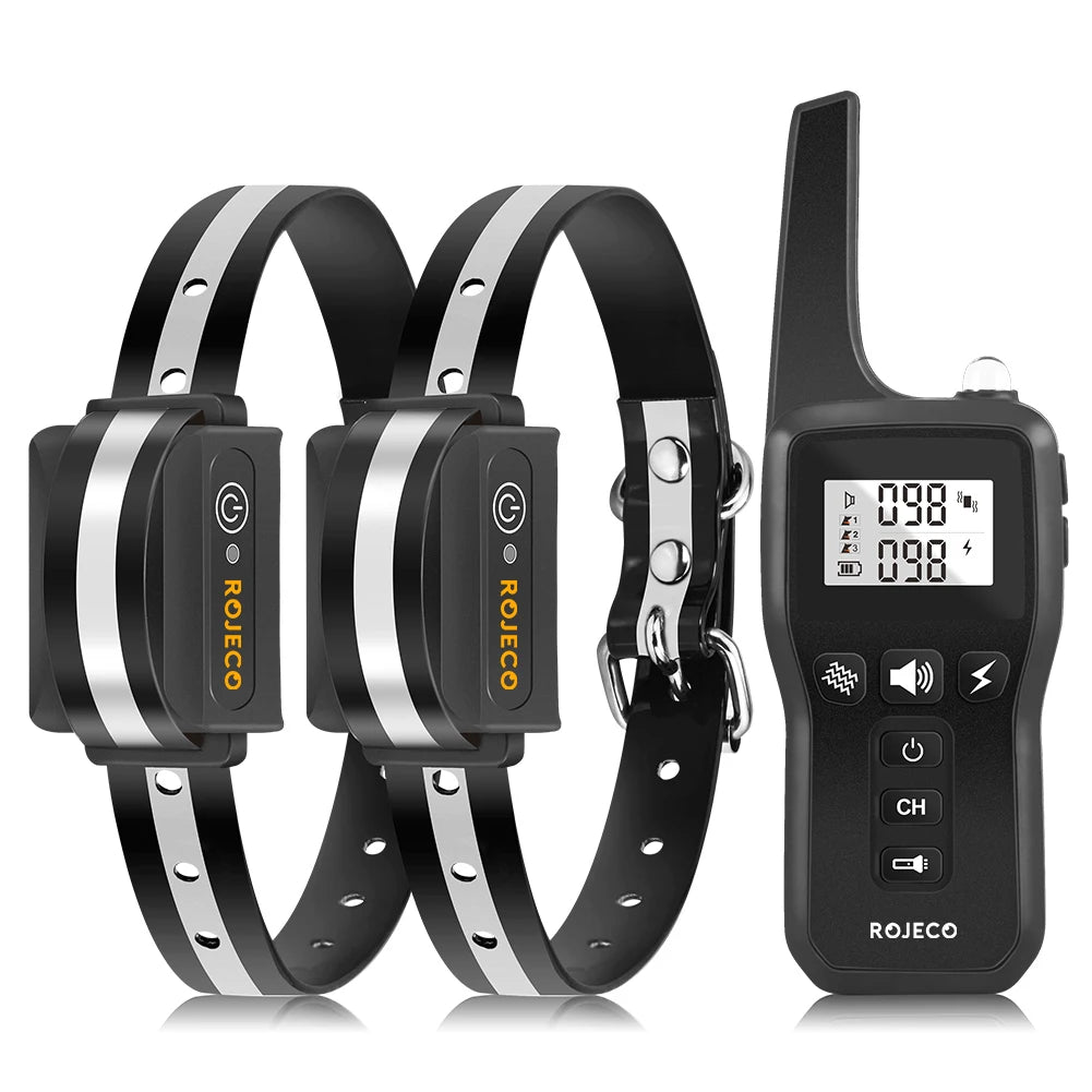 1000M Rechargeable Electric Dog Training Collar with Remote Control for Enhanced Bark Management and Behavioral Correction