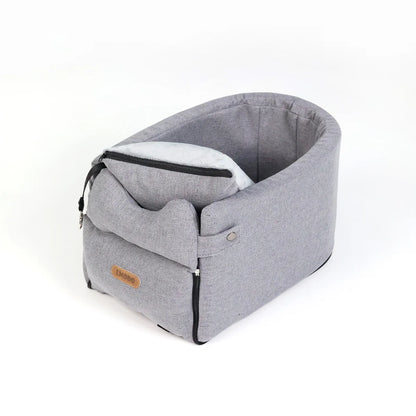 Portable Dog Car Seat Bed and Carrier for Small Pets - Safe Travel Accessory