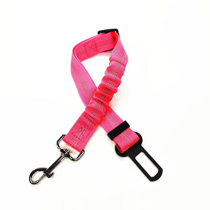 Adjustable Pet Safety Seat Belt and Harness for Dogs and Cats with Clip and Traction Lead Accessories