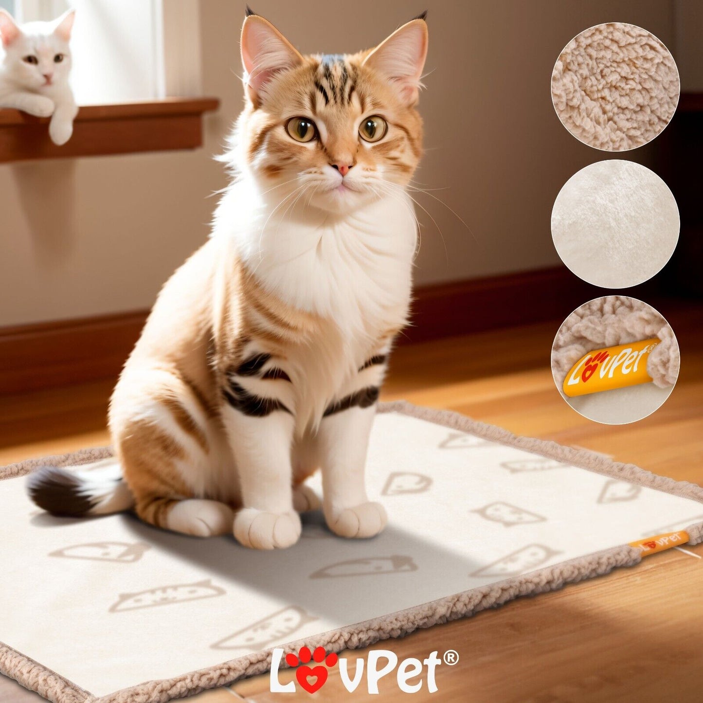LOVPET® Waterproof Dog Blanket with Fleece Dry Bed for Pets, Accompanied by 3 Toy Bones