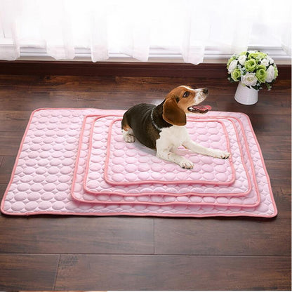 Cooling Ice Silk Pet Nest Pad for Dogs and Cats - Ideal for Summer Comfort