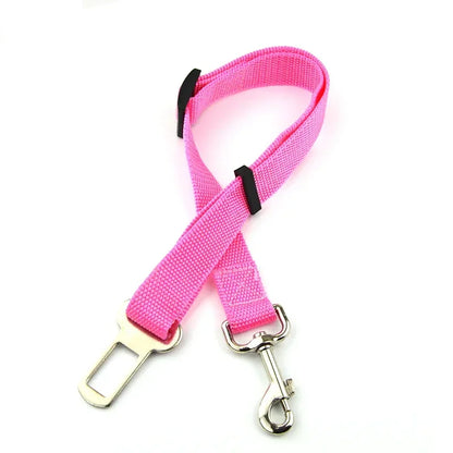 Adjustable Pet Safety Seat Belt and Harness for Dogs and Cats with Clip and Traction Lead Accessories
