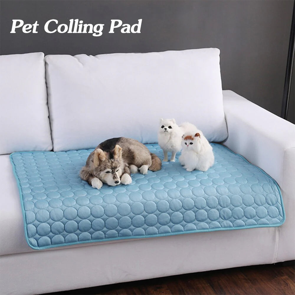 Cooling Ice Silk Pet Nest Pad for Dogs and Cats - Ideal for Summer Comfort