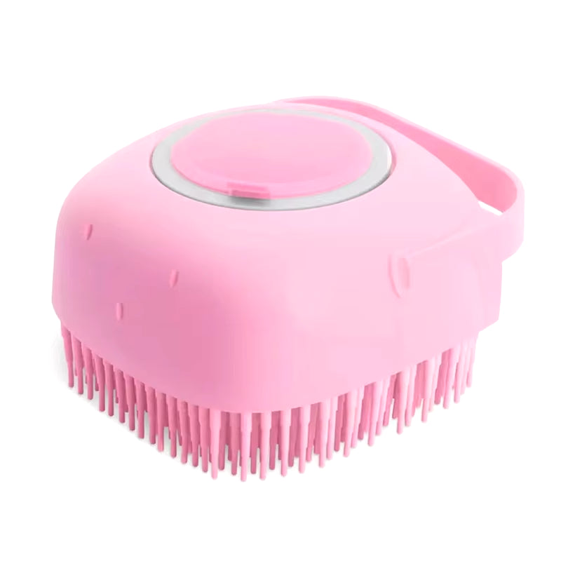 2-in-1 Pet Bath Brush and Massage Comb for Dogs and Cats - Soft Silicone Grooming Tool for Efficient Cleaning and Relaxation