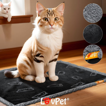 LOVPET® Waterproof Dog Blanket with Fleece Dry Bed for Pets, Accompanied by 3 Toy Bones