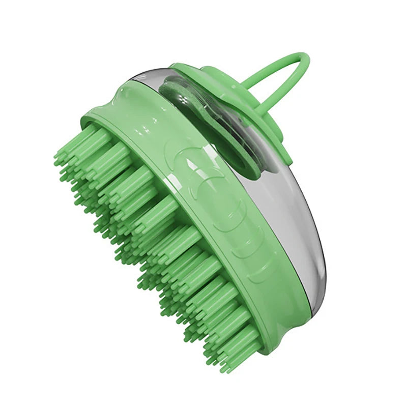 2-in-1 Pet Bath Brush and Massage Comb for Dogs and Cats - Soft Silicone Grooming Tool for Efficient Cleaning and Relaxation