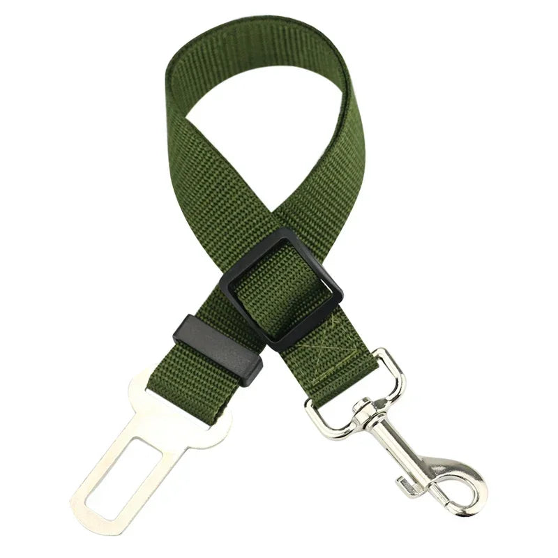 Adjustable Pet Safety Seat Belt and Harness for Dogs and Cats with Clip and Traction Lead Accessories