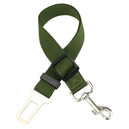 Adjustable Pet Safety Seat Belt and Harness for Dogs and Cats with Clip and Traction Lead Accessories