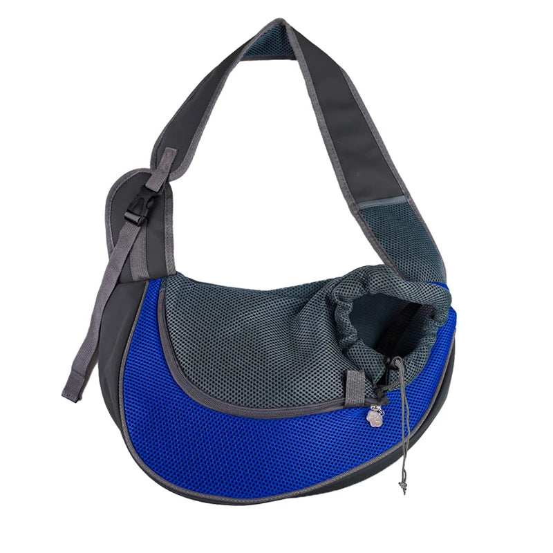 Premium Pet Carrier Backpack for Cats and Dogs - Mesh Sling Travel Tote with Adjustable Crossbody Shoulder Strap