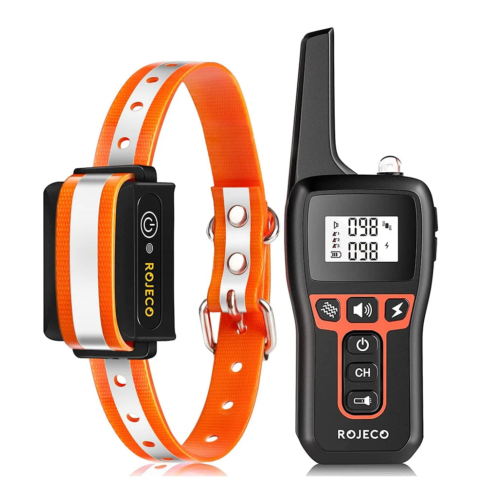 1000M Rechargeable Electric Dog Training Collar with Remote Control for Enhanced Bark Management and Behavioral Correction