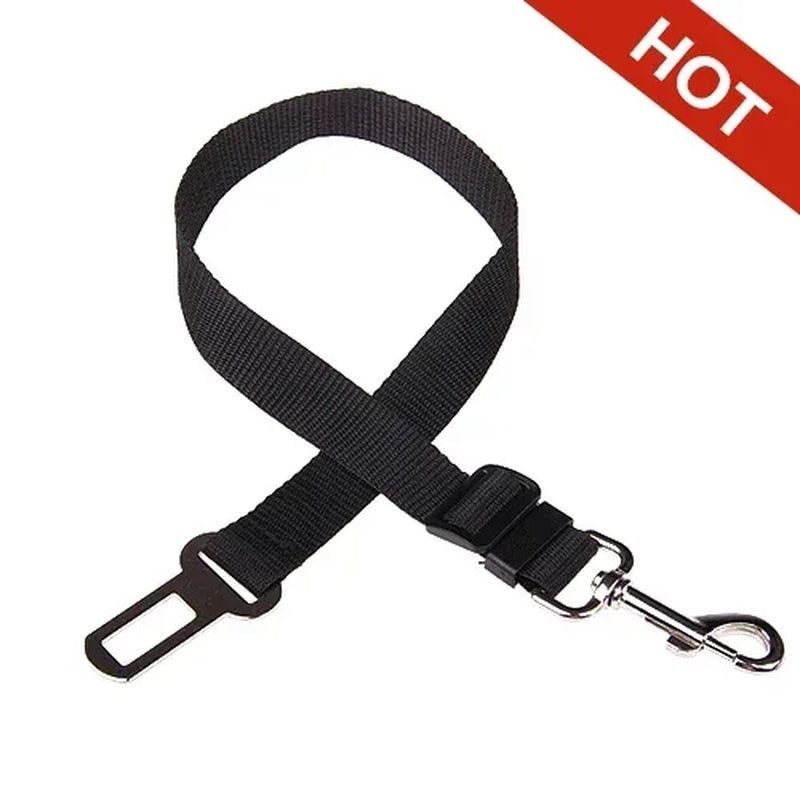 Adjustable Pet Safety Seat Belt and Harness for Dogs and Cats with Clip and Traction Lead Accessories