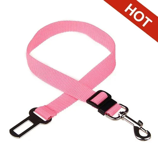 Adjustable Pet Safety Seat Belt and Harness for Dogs and Cats with Clip and Traction Lead Accessories