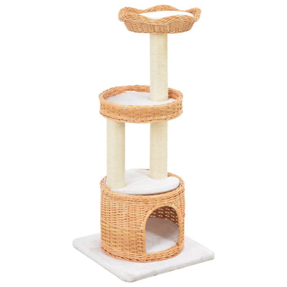 Weidenholz Katzenkratzbaum mit Sisal, 94 cm