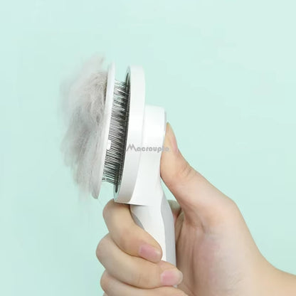 Self-Cleaning Slicker Brush for Dogs and Cats - Effectively Removes Undercoat and Tangles, Promotes Skin Health and Circulation