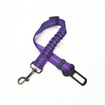 Adjustable Pet Safety Seat Belt and Harness for Dogs and Cats with Clip and Traction Lead Accessories