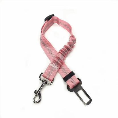 Adjustable Pet Safety Seat Belt and Harness for Dogs and Cats with Clip and Traction Lead Accessories
