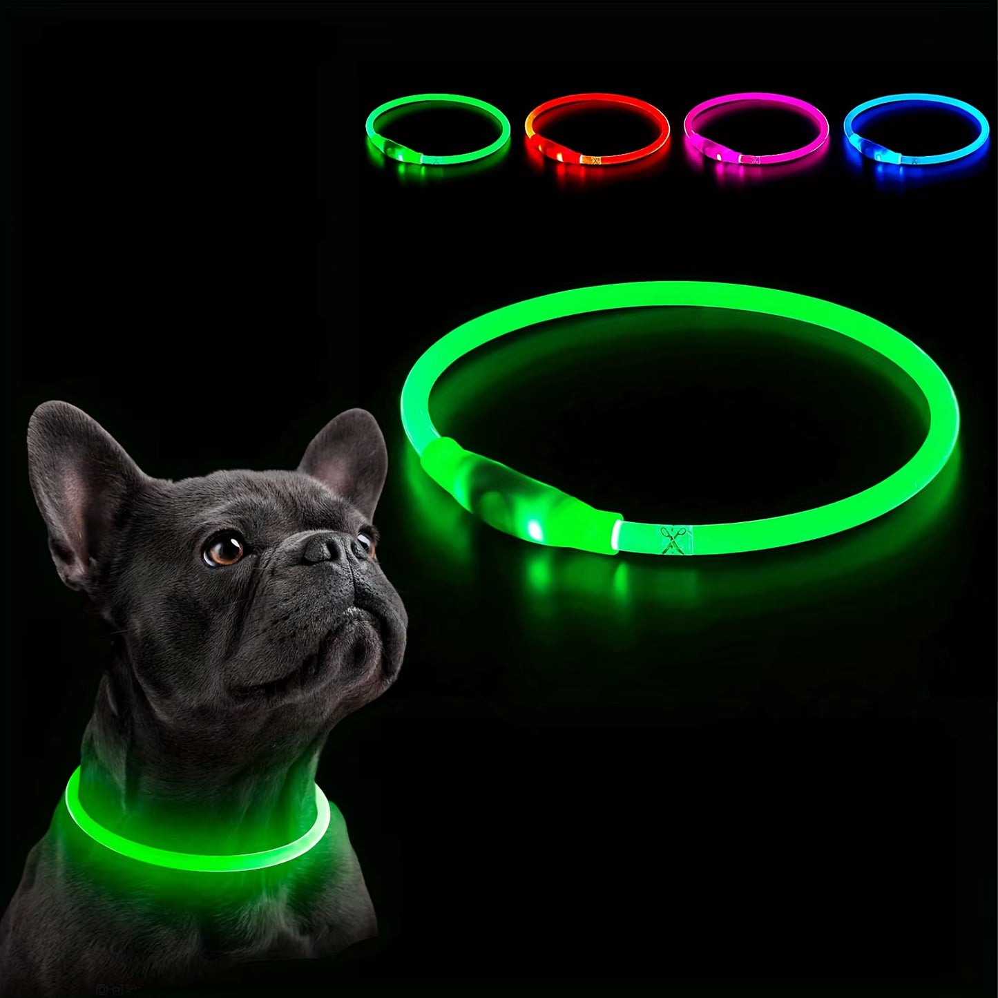 Rechargeable LED Dog Collar with Anti-Lost Technology