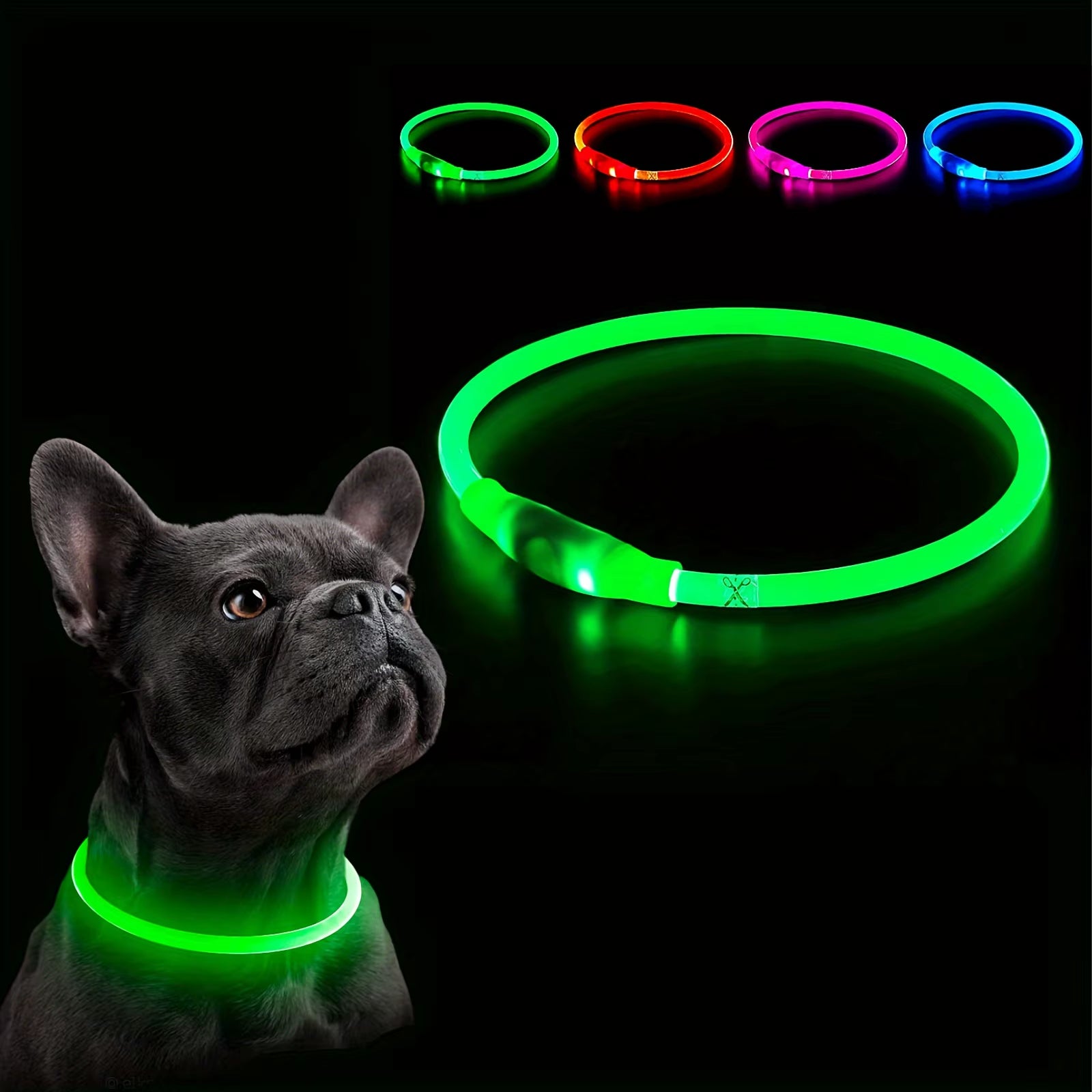 Rechargeable LED Dog Collar with Anti-Lost Technology