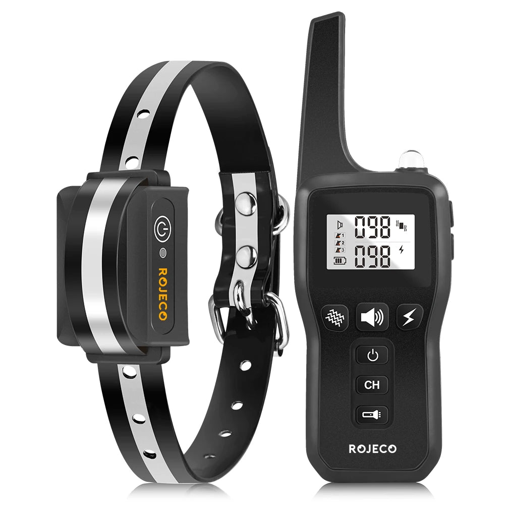 1000M Rechargeable Electric Dog Training Collar with Remote Control for Enhanced Bark Management and Behavioral Correction