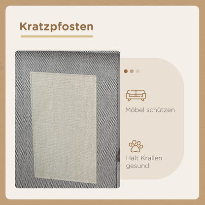 Pawhut Katzenhaus mit zwei hochwertigen Edelstahlnäpfen
