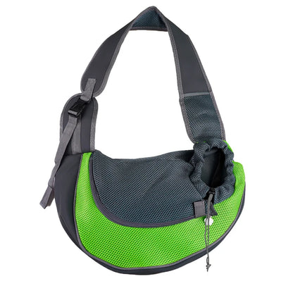 Premium Pet Carrier Backpack for Cats and Dogs - Mesh Sling Travel Tote with Adjustable Crossbody Shoulder Strap