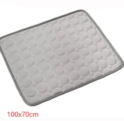 Cooling Ice Silk Pet Nest Pad for Dogs and Cats - Ideal for Summer Comfort