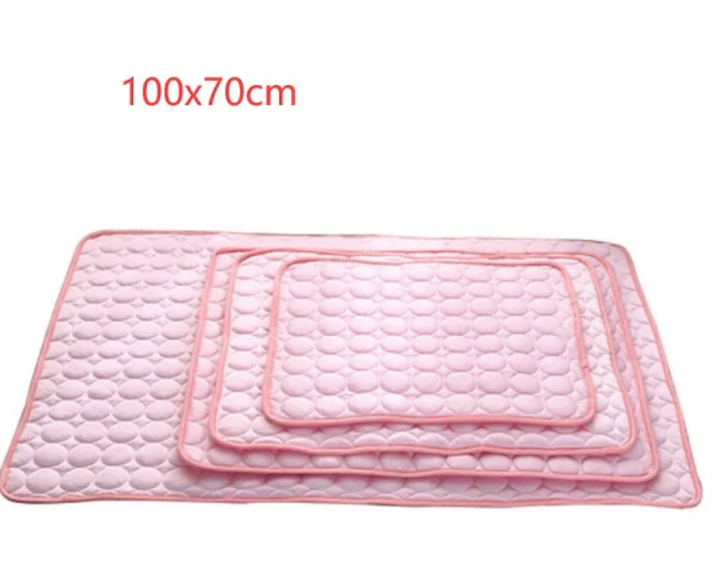 Cooling Ice Silk Pet Nest Pad for Dogs and Cats - Ideal for Summer Comfort