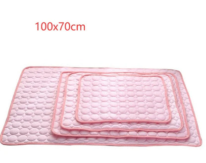Cooling Ice Silk Pet Nest Pad for Dogs and Cats - Ideal for Summer Comfort