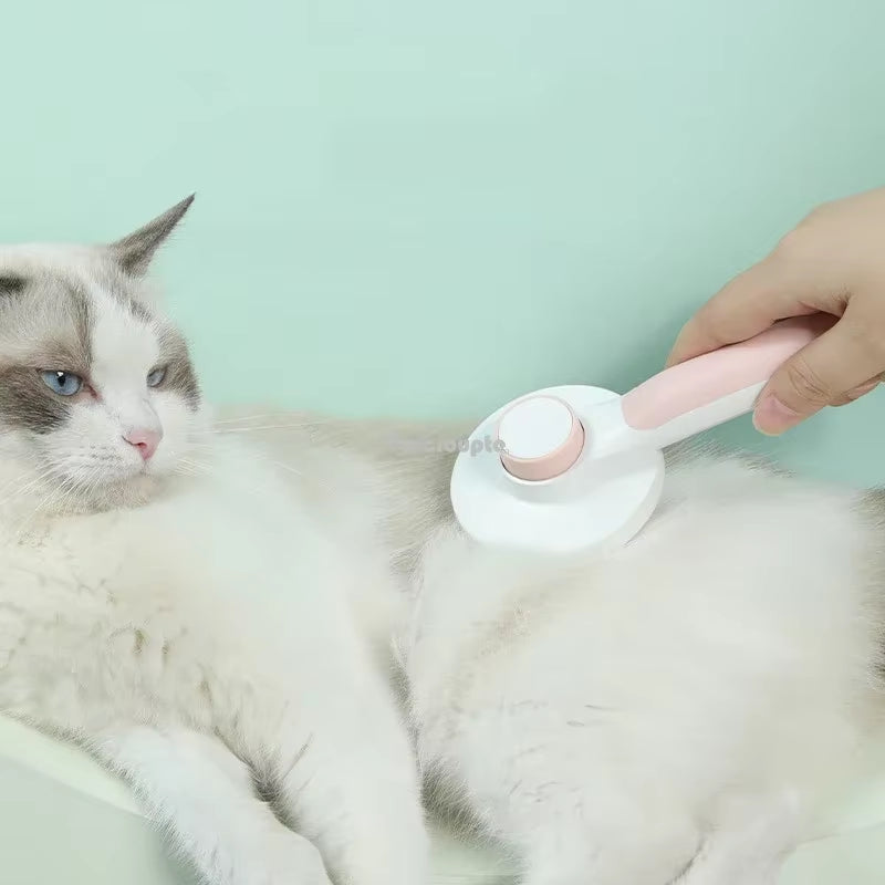 Self-Cleaning Slicker Brush for Dogs and Cats - Effectively Removes Undercoat and Tangles, Promotes Skin Health and Circulation