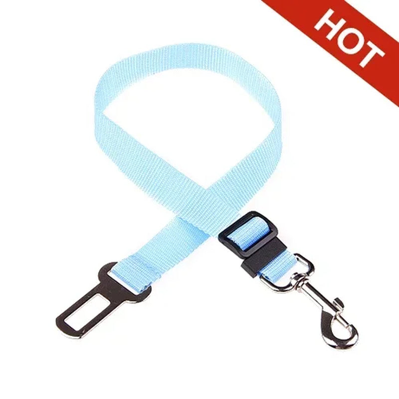 Adjustable Pet Safety Seat Belt and Harness for Dogs and Cats with Clip and Traction Lead Accessories