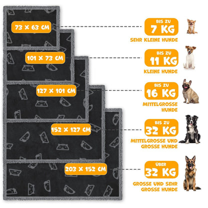 LOVPET® Waterproof Dog Blanket with Fleece Dry Bed for Pets, Accompanied by 3 Toy Bones