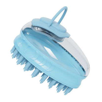 2-in-1 Pet Bath Brush and Massage Comb for Dogs and Cats - Soft Silicone Grooming Tool for Efficient Cleaning and Relaxation