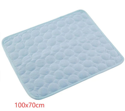 Cooling Ice Silk Pet Nest Pad for Dogs and Cats - Ideal for Summer Comfort