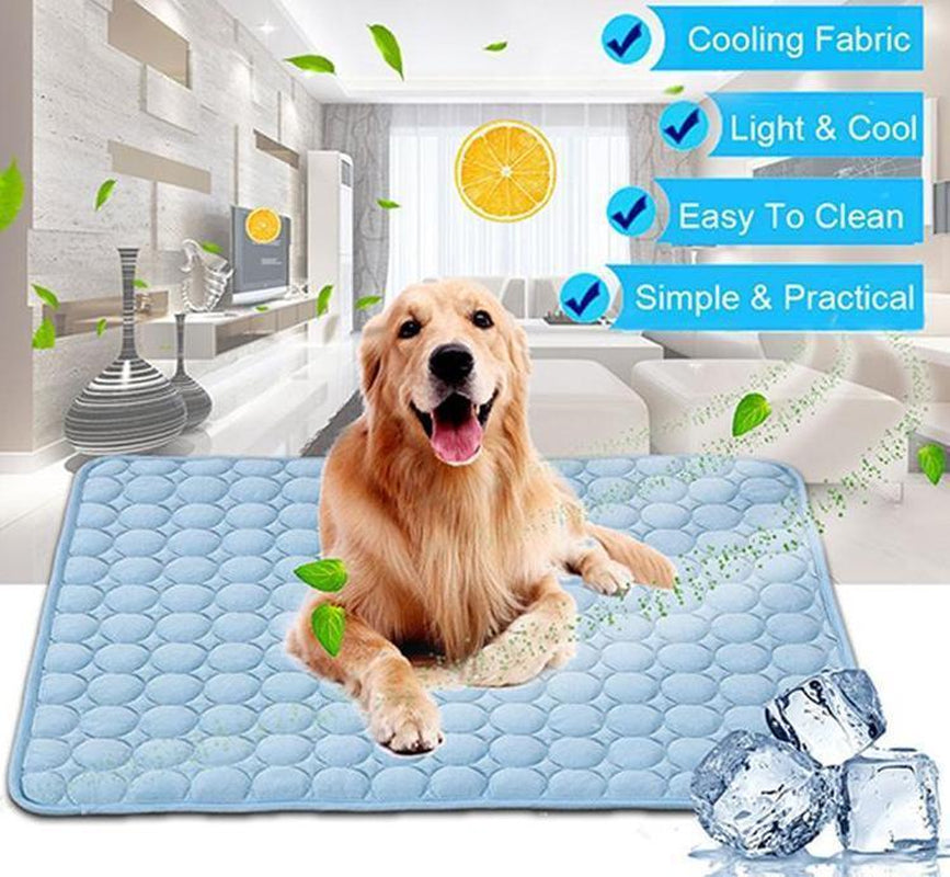 Cooling Ice Silk Pet Nest Pad for Dogs and Cats - Ideal for Summer Comfort