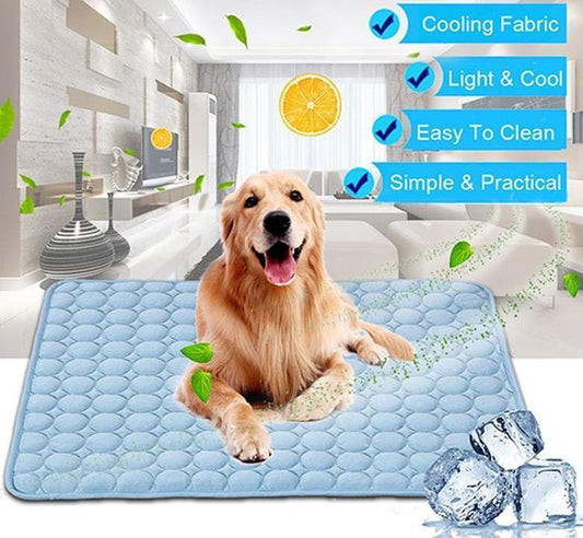 Cooling Ice Silk Pet Nest Pad for Dogs and Cats - Ideal for Summer Comfort