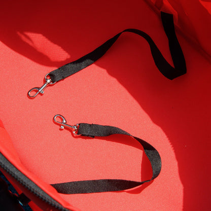 Collapsible Oxford Red Pet Stroller for Small Dogs