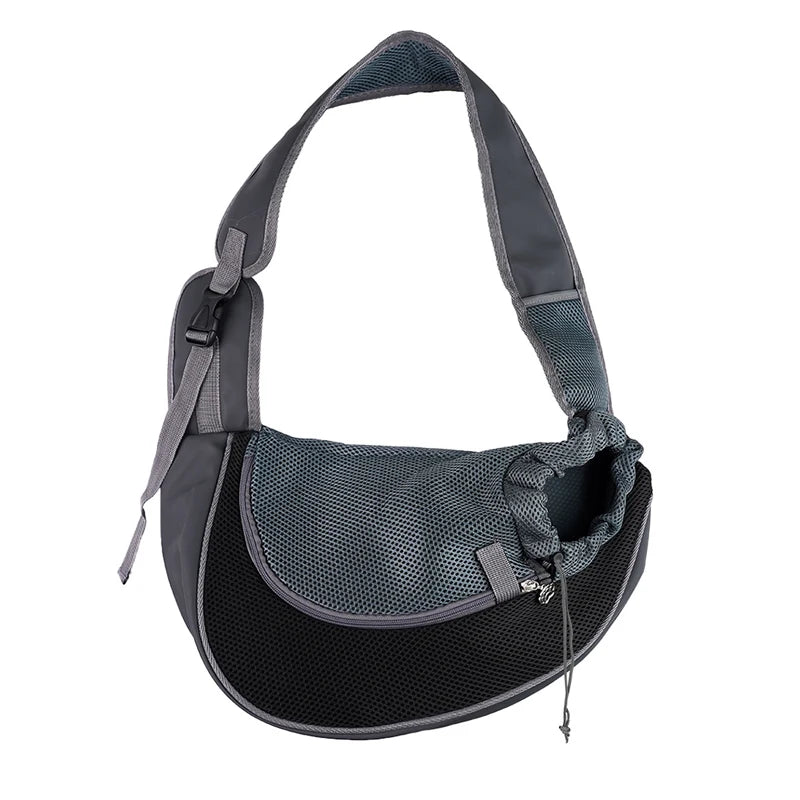 Premium Pet Carrier Backpack for Cats and Dogs - Mesh Sling Travel Tote with Adjustable Crossbody Shoulder Strap