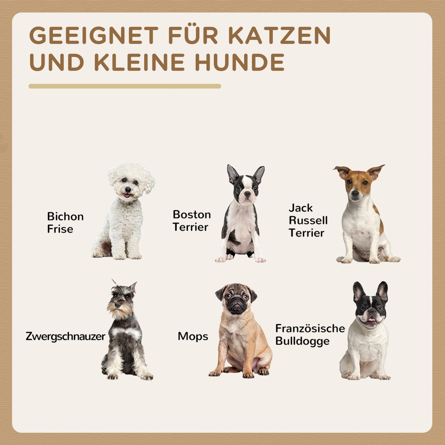 Pawhut Katzenhaus mit zwei hochwertigen Edelstahlnäpfen