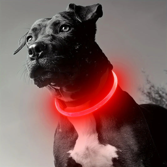 Rechargeable LED Dog Collar with Anti-Lost Technology