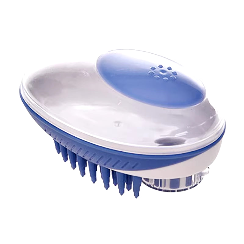 2-in-1 Pet Bath Brush and Massage Comb for Dogs and Cats - Soft Silicone Grooming Tool for Efficient Cleaning and Relaxation