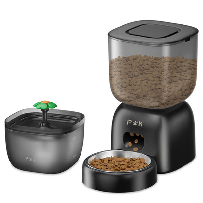 Automatischer Futter- und Wasserspender für Katzen und Hunde mit integriertem Filtersystem
