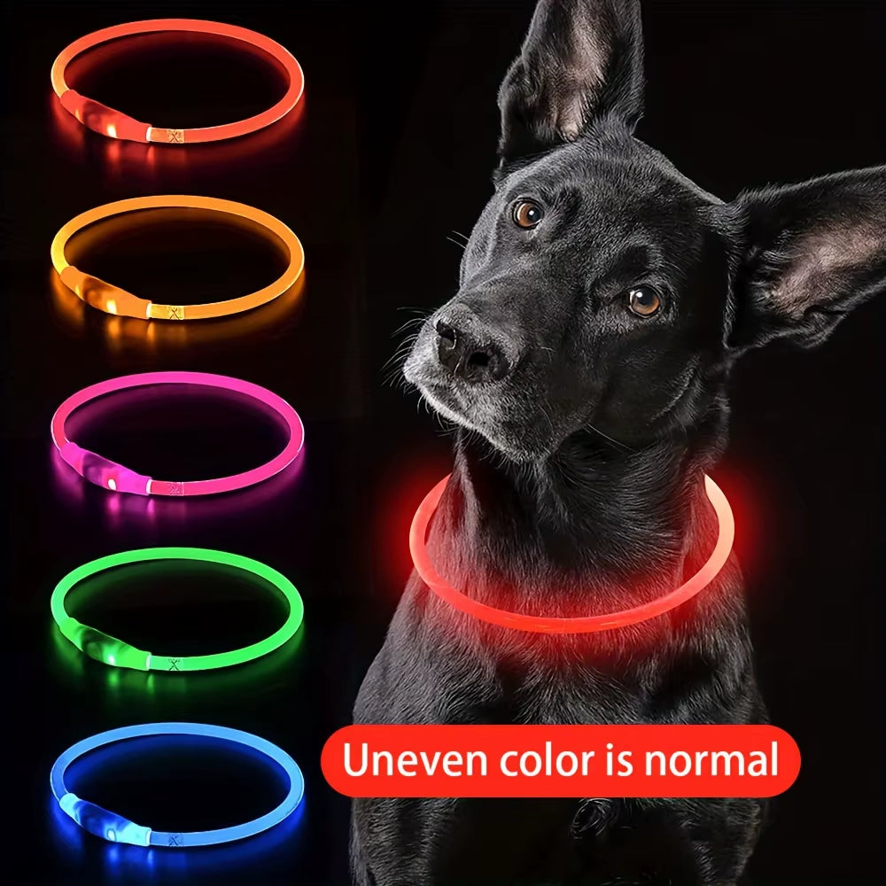Rechargeable LED Dog Collar with Anti-Lost Technology