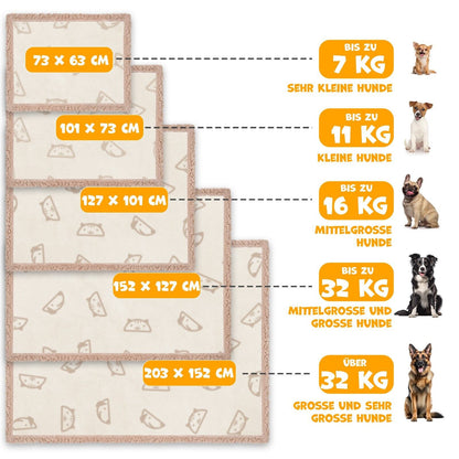 LOVPET® Waterproof Dog Blanket with Fleece Dry Bed for Pets, Accompanied by 3 Toy Bones