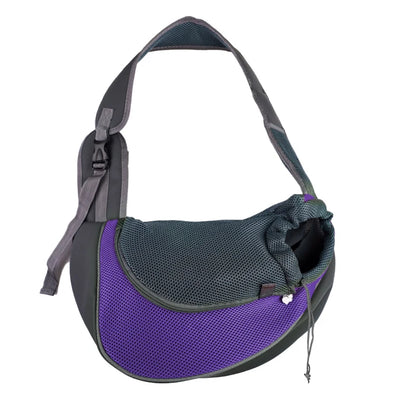Premium Pet Carrier Backpack for Cats and Dogs - Mesh Sling Travel Tote with Adjustable Crossbody Shoulder Strap