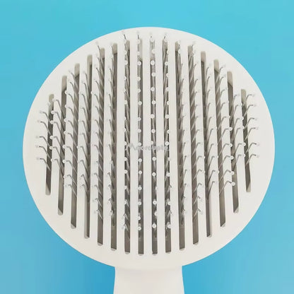 Self-Cleaning Slicker Brush for Dogs and Cats - Effectively Removes Undercoat and Tangles, Promotes Skin Health and Circulation